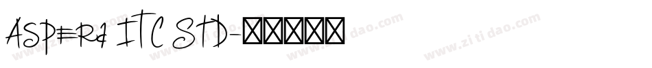 Aspera ITC Std字体转换